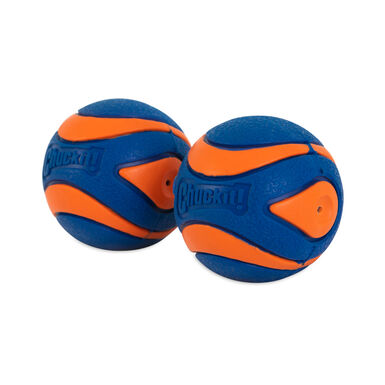 Chuck It! Ultra Squeaker Bola com som e efeito de salto para cães – Pack 2